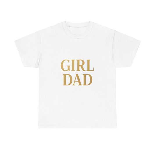 "Girl Dad" Unisex Heavy Cotton Tee - Celebratory Father's Day Gift, Casual Wear, Family T-Shirt, Summer Style, Fun Dad Design