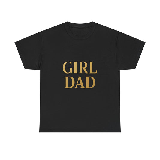 "Girl Dad" Unisex Heavy Cotton Tee - Celebratory Father's Day Gift, Casual Wear, Family T-Shirt, Summer Style, Fun Dad Design