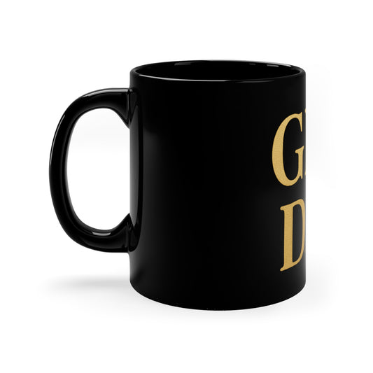 Black Coffee Mug for Dads - "Girl Dad" - Perfect Gift for Father's Day, Birthday, Coffee Lover, Funny Cup, Ceramic Drinkware