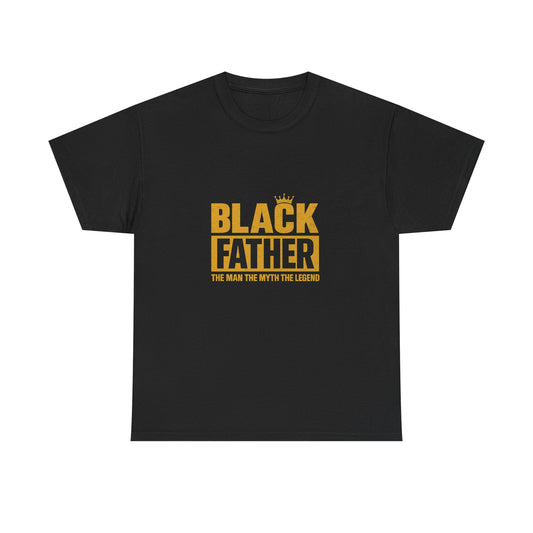 Black Father Graphic Tee - Celebrate Dads, Father's Day Gift, Family Reunion, Black History Month, Unisex Cotton T-Shirt